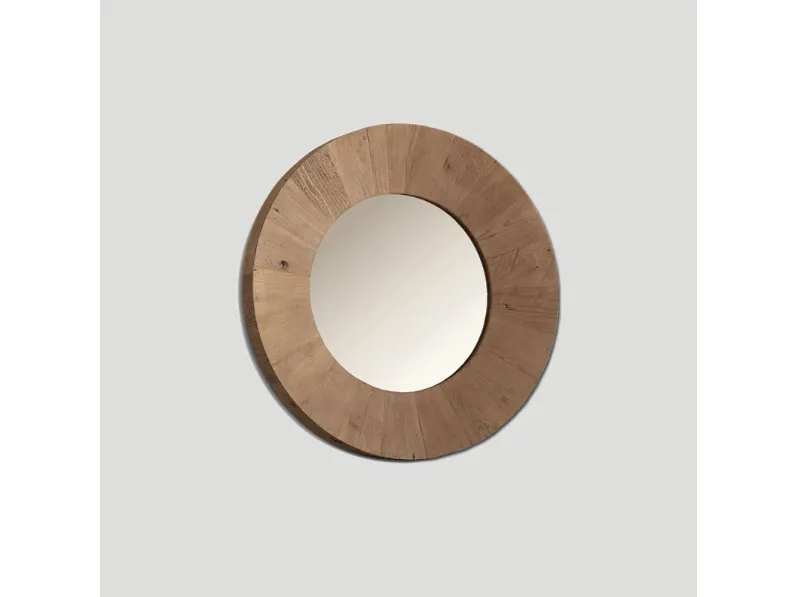 Specchiera in stile design Tondo legno  OFFERTA OUTLET