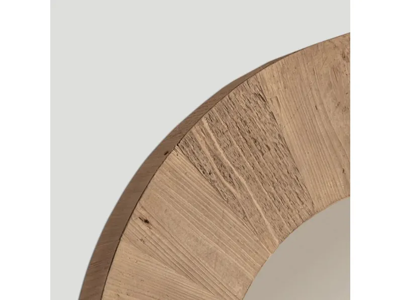 Specchiera in stile design Tondo legno  OFFERTA OUTLET