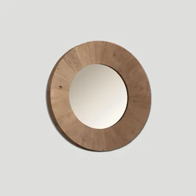 Specchiera in stile design Tondo legno  OFFERTA OUTLET