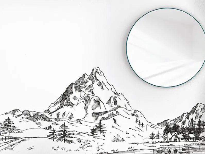 Specchio Fullmoon di Minotti italia in stile design SCONTATO 