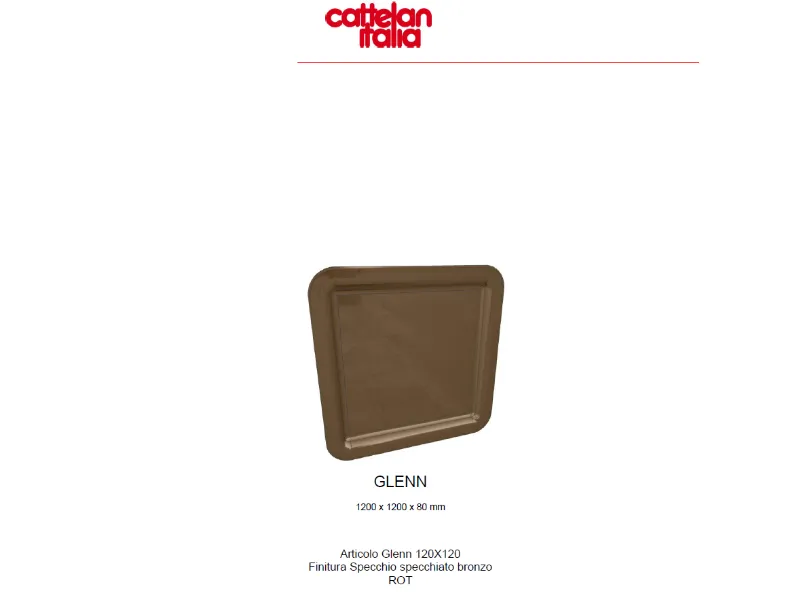 Specchiera modello Glenn di Cattelan italia a prezzi outlet
