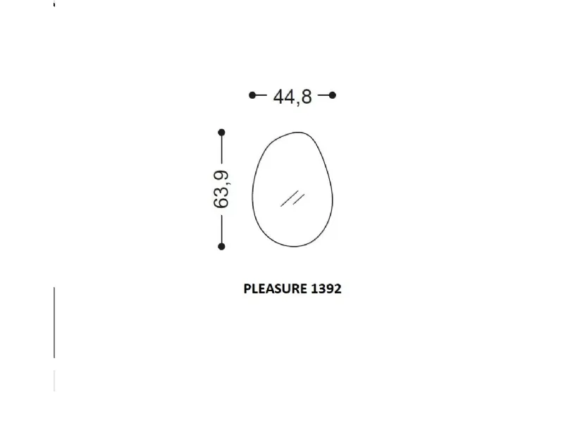 Specchiera Pleasure di Lago in stile design 