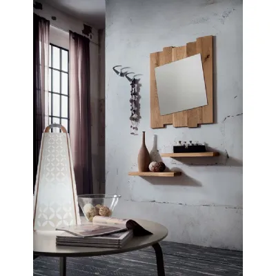Specchiera modello Specchio con mensola legno massiccio demetra 52 made in italy di Md work a prezzi convenienti