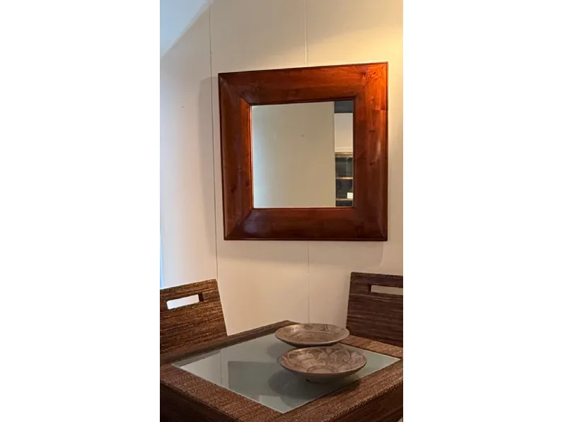 Specchio modello Specchio cornice legno quadrato di Artigianale a prezzi outlet