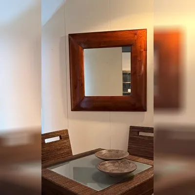 Specchio modello Specchio cornice legno quadrato di Artigianale a prezzi outlet