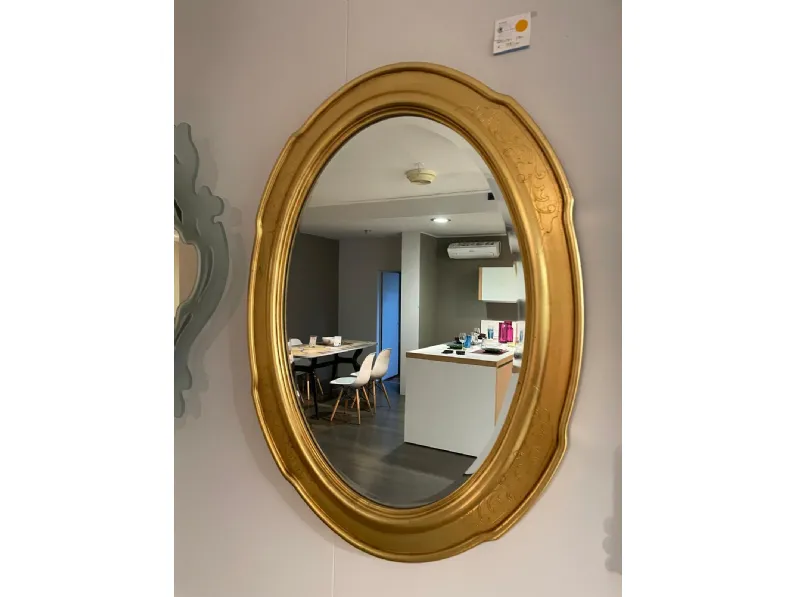 Specchio classica Specchio oro di Artigianale a prezzo Outlet