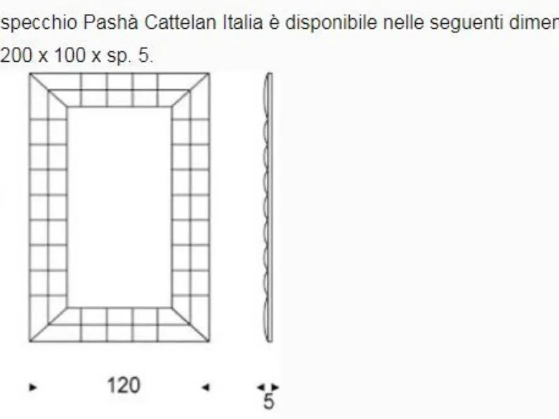 Specchiera Pasha' di Cattelan italia a prezzi ribassati