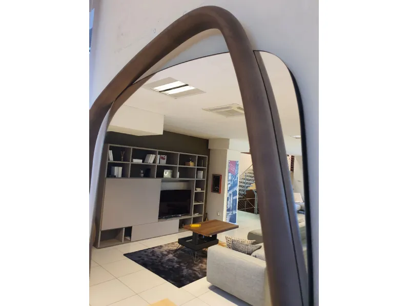 Specchio design Golden wood di Ozzio a prezzo scontato