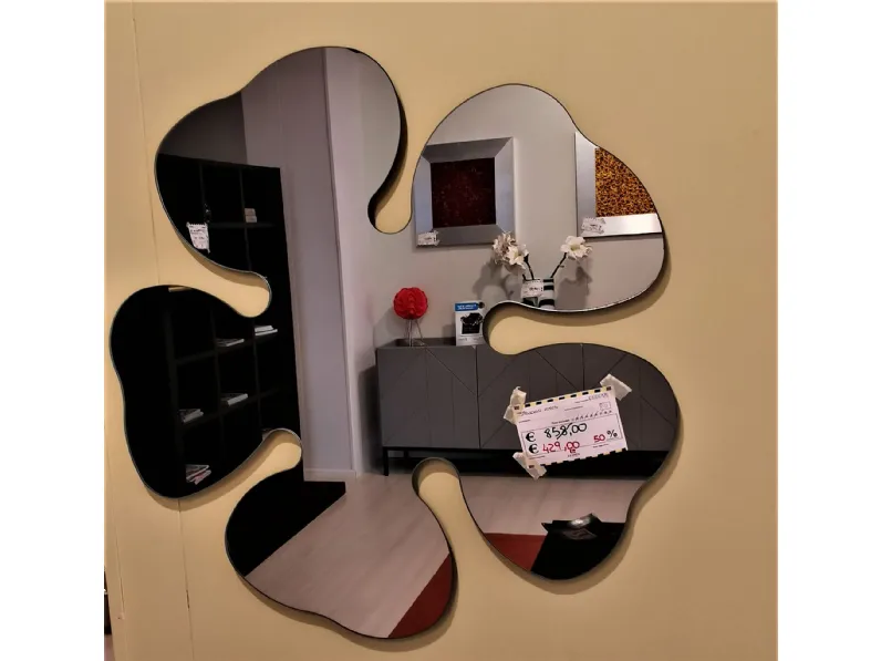 Specchio design Le foglie di Artigianale in Offerta Outlet
