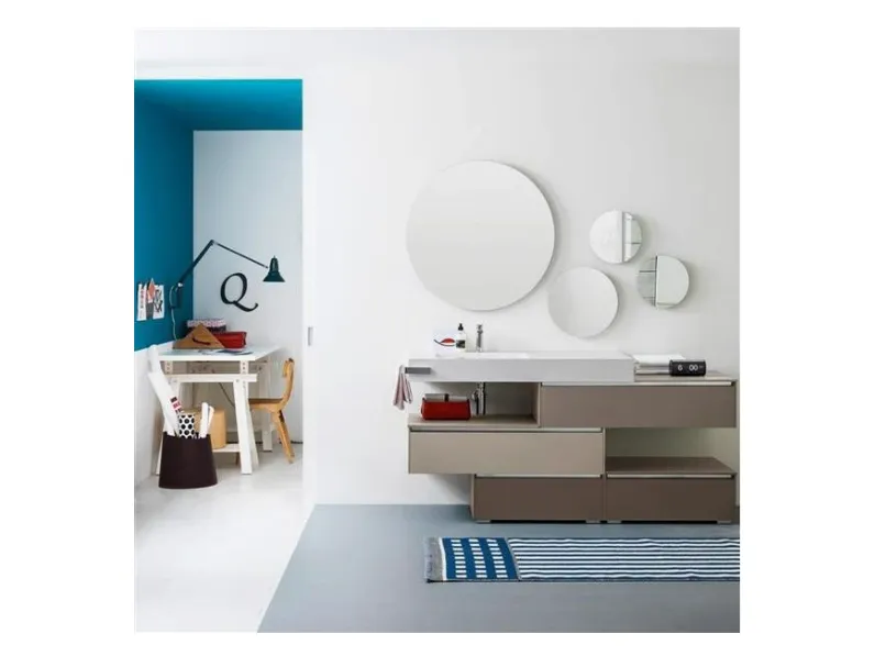 Specchio in stile design Light tonde OFFERTA OUTLET
