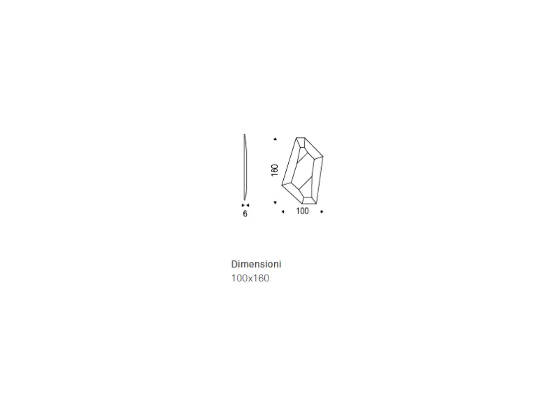 Specchio moderna Diamond di Cattelan italia scontato -30%