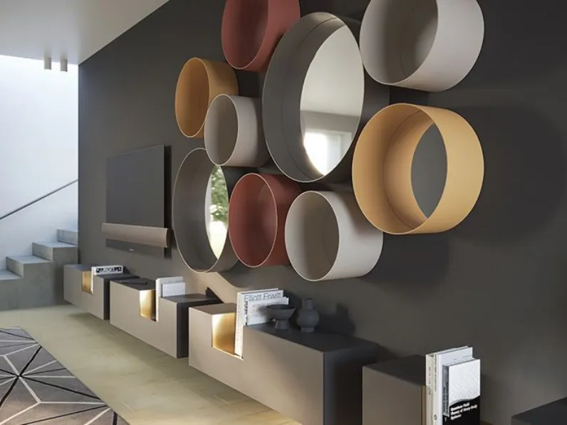 Specchio Dot laccato opaco di Minotti italia in stile design SCONTATO  affrettati