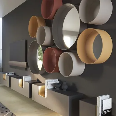 Specchio Dot laccato opaco di Minotti italia in stile design SCONTATO  affrettati