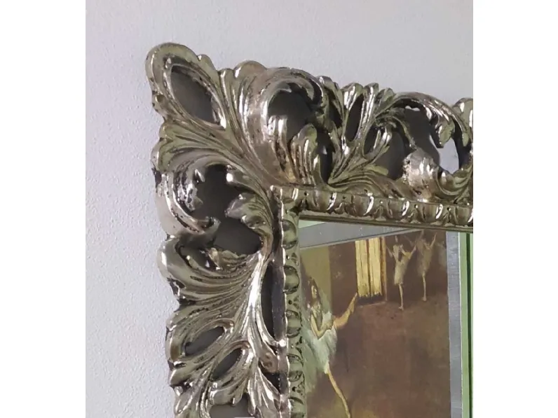 Specchio in stile classico Argento antico OFFERTA OUTLET