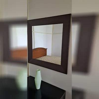 Specchio in stile moderna Mirror wood OFFERTA OUTLET