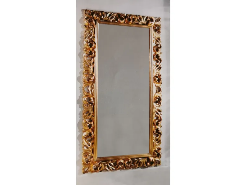 Natural - Specchio con cornice in legno massello, colore naturale. |  Nazionale Salotti