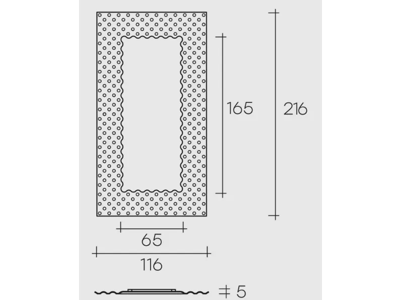 Specchio design Specchio fiam pop  di Fiam scontato -25%