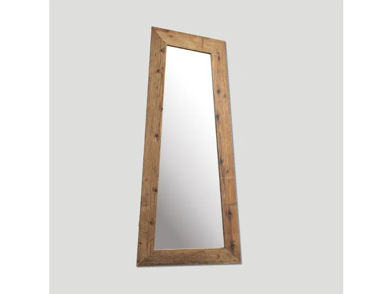 Specchio Dialma Brown: design unico, legno vecchio, prezzo Outlet.