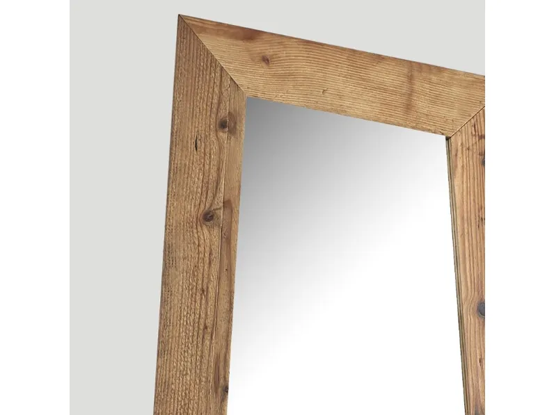 Specchio Dialma Brown: design unico, legno vecchio, prezzo Outlet.