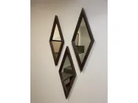 Specchio moderna Composizione specchi rombo  di Artigianale in Offerta Outlet