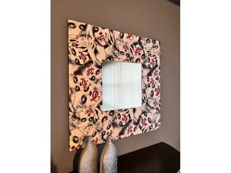 Specchiera in stile moderna Seta OFFERTA OUTLET