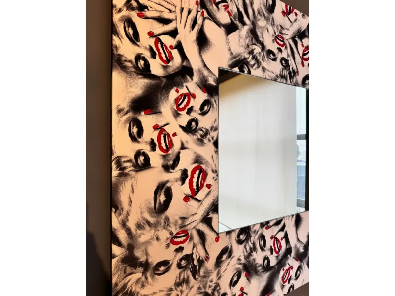 Specchiera in stile moderna Seta OFFERTA OUTLET