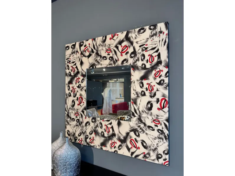 Specchiera in stile moderna Seta OFFERTA OUTLET