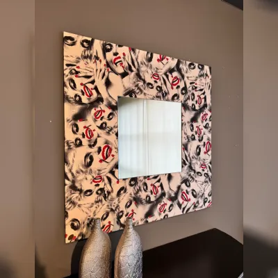 Specchiera in stile moderna Seta OFFERTA OUTLET