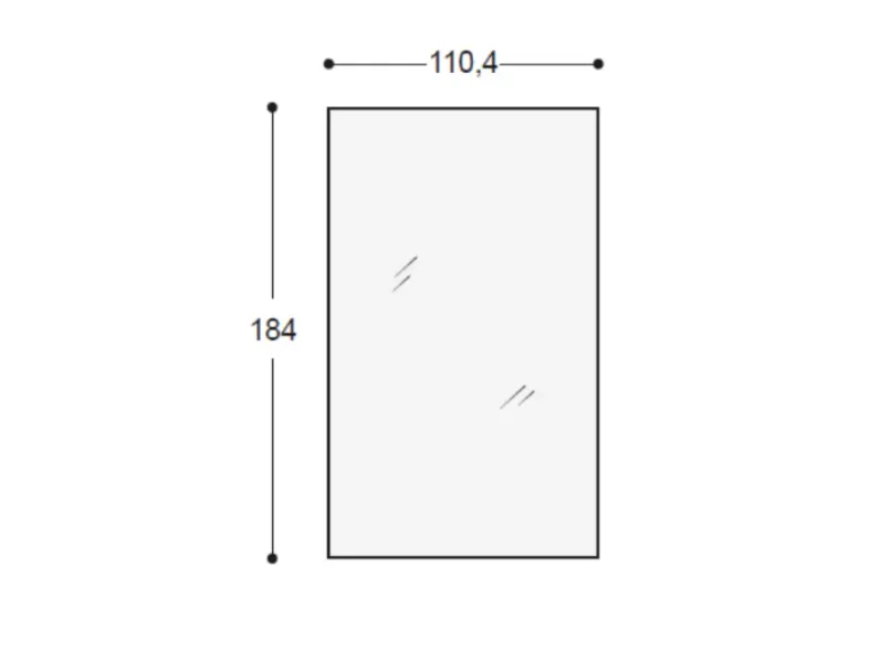 Specchiera in stile moderna Glass mirror OFFERTA OUTLET