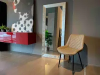 Specchio Specchio artigianale cornice in legno, foglia argento di Artigianale a prezzi scontati