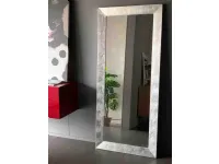 Specchio Specchio artigianale cornice in legno, foglia argento di Artigianale a prezzi scontati