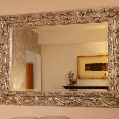 Specchio Specchio cornice classica argento antico  di Artigianale in stile classico SCONTATO