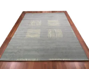 TAPPETO IN POLIPROPILENE GCM MODELLO OPEN  COLORE GRIGIO CON GREOMETRIE OCRA 170x290cm 