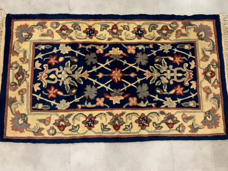 Tappeto Tappeto con frange e decori floreali Sitap OFFERTA OUTLET