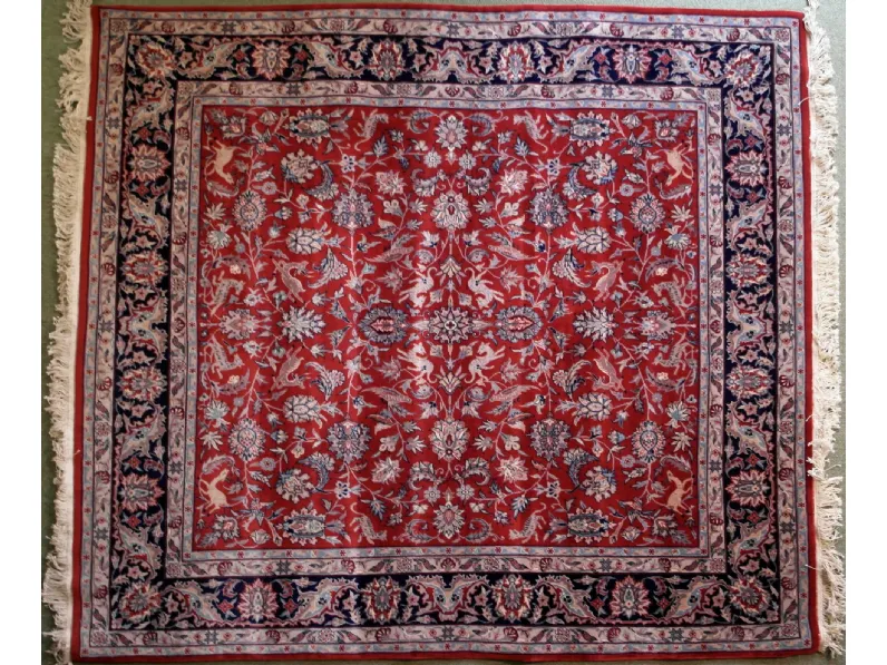 Tappeto quadrato classico in lana Berkana cm.215x215 di Sitap in offerta