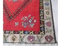 Tappeto classico Kilim, tappeto orientale rombo centrale, rug Tisca a prezzo scontato