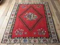 Tappeto classico Kilim, tappeto orientale rombo centrale, rug Tisca a prezzo scontato