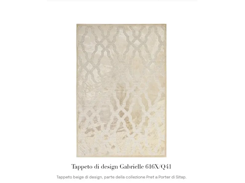 Tappeto Gabrielle Sitap a PREZZI OUTLET