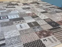 Tappeto in stile moderno Tappeto geometrico toni sabbia ecru Sitap a prezzo Outlet