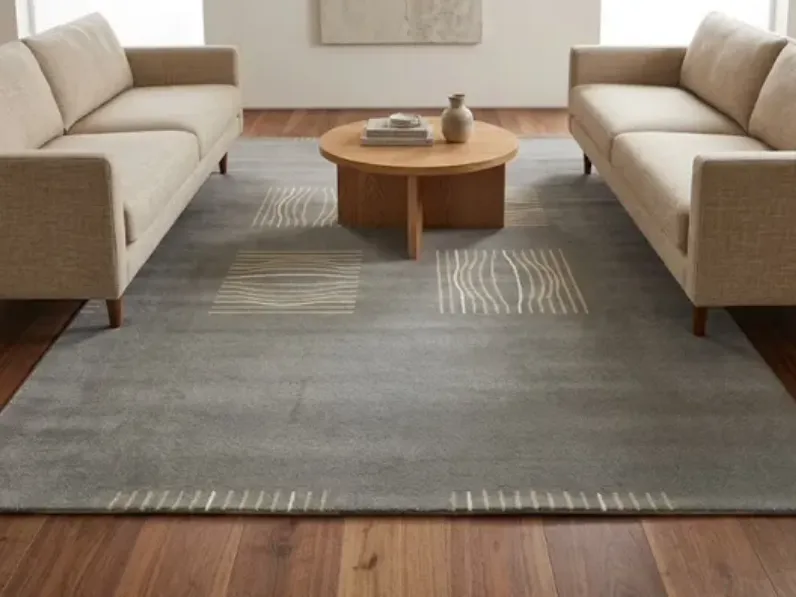 Tappeto in stile design Tappeto polipropilene 190x290 knot natuzzi Natuzzi a prezzo Outlet
