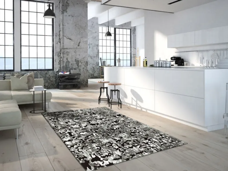 Tappeto Moderno rettangolare  modello Genova con forte sconto
