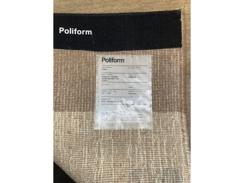 Tappeto Moderno in fibra naturale  modello Plain con forte sconto