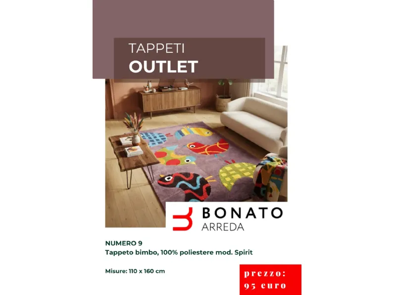 Tappeto Tappeti camerette kids Artigianale a PREZZI OUTLET