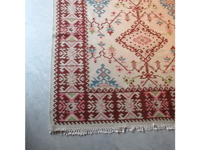 Tappeto classico Tappeto orientale  kilim disegno pirot Tisca in Offerta Outlet