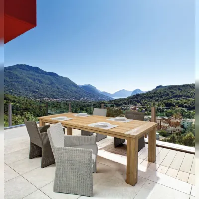 Tavolo scontato per l'esterno Tavolo fisso bounty 240 x 100 Outlet etnico