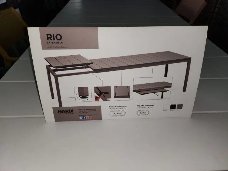Tavolo per l'esterno modello Rio 210 ext Nardi a prezzi convenienti