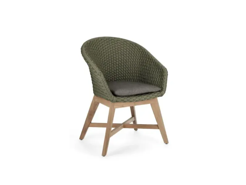 Tavolo per l'esterno  set tavolo roderick 150 cm con 4 sedie coachella verdi Bizzotto a prezzo scontato