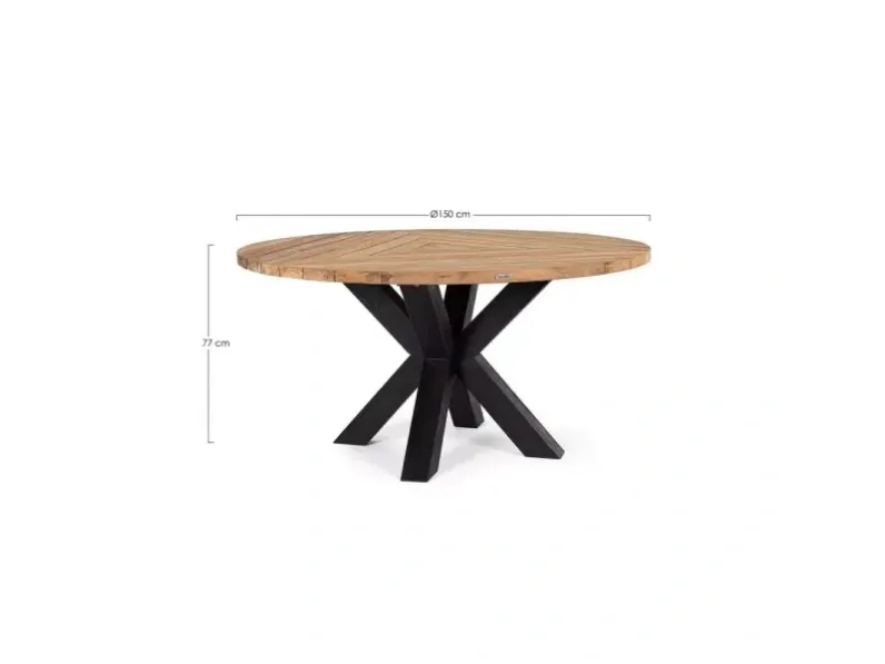 Tavolo per l'esterno  set tavolo roderick 150 cm con 4 sedie coachella verdi Bizzotto a prezzo scontato