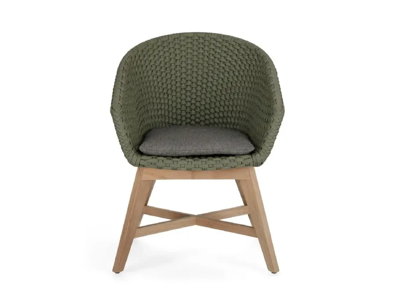 Tavolo per l'esterno  set tavolo roderick 150 cm con 4 sedie coachella verdi Bizzotto a prezzo scontato