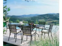 Tavolo modello Athena tavolo con sedie per l'esterno Emu in Offerta Outlet 